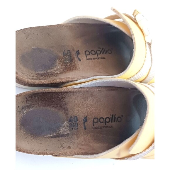 Birkenstock Papillio Carrie Yellow Birko Flor Sport Strap Snap Buckle 40 US 9N - Picture 7 of 10